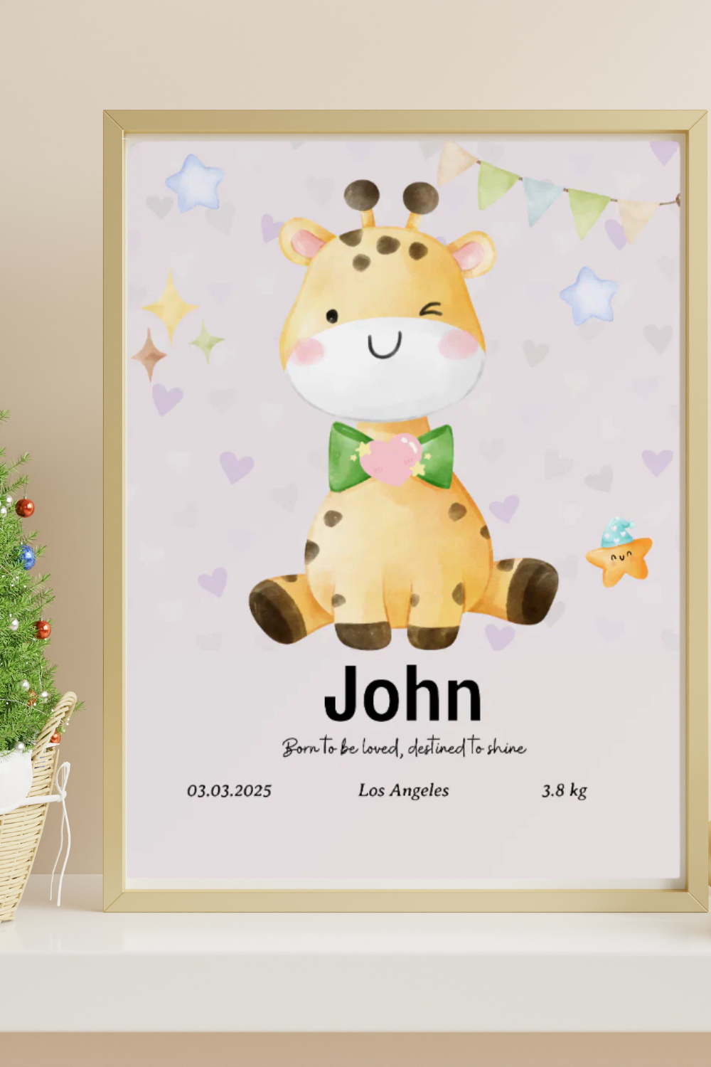 Personalized nursery poster