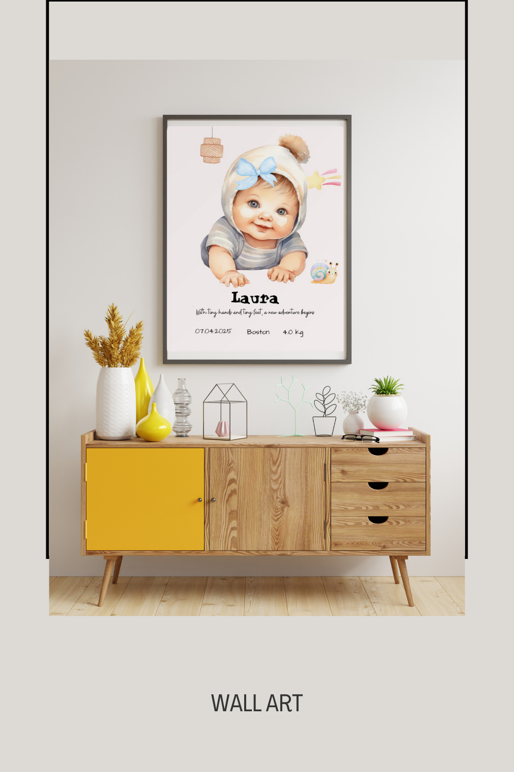 Personalized Baby Birth Poster