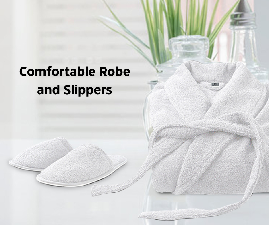 Comfortable Robe and Slippers
