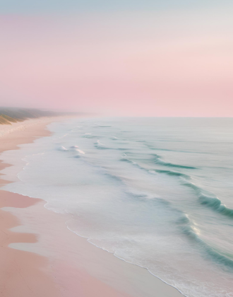 Pastel Serenity Ocean Waves wall art